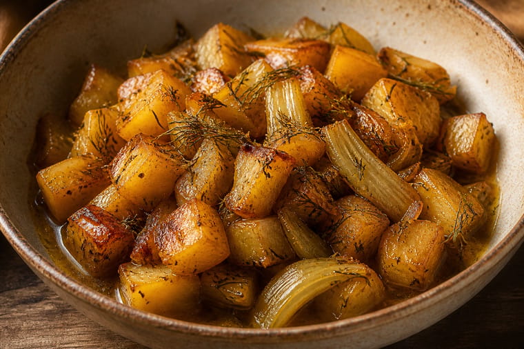 Potatoes Cooked in Chicken Fat